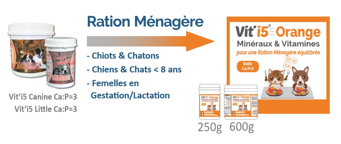 ration ménagère avec vit'i5 orange